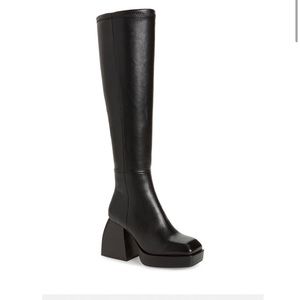Jeffrey Campbell Dauphin Knee High Platform Boots in Black
